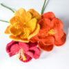 Fiori in feltro - Fiore con pistilli - immagine 2