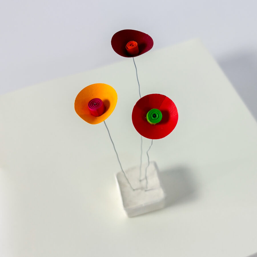 Fiori di carta - Trio di fiori - immagine 2