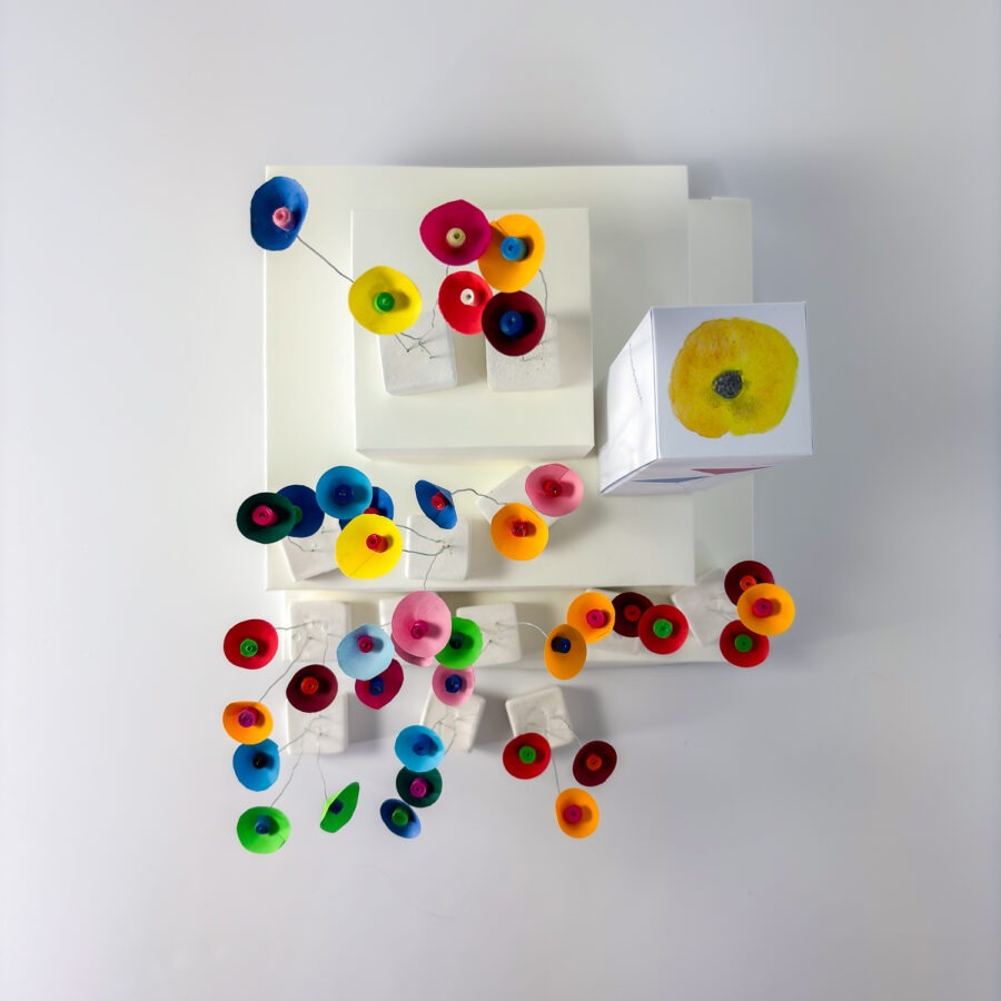 Fiori di carta - Trio di fiori - immagine 4