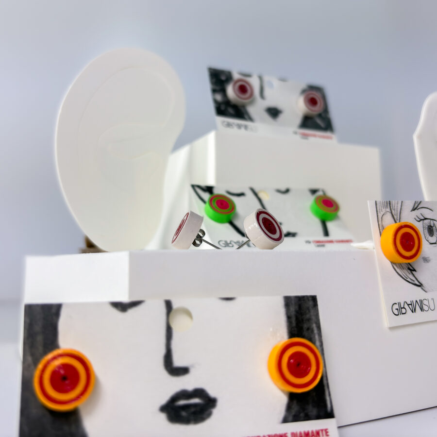 Orecchini Giramisù - Bottone - immagine 2