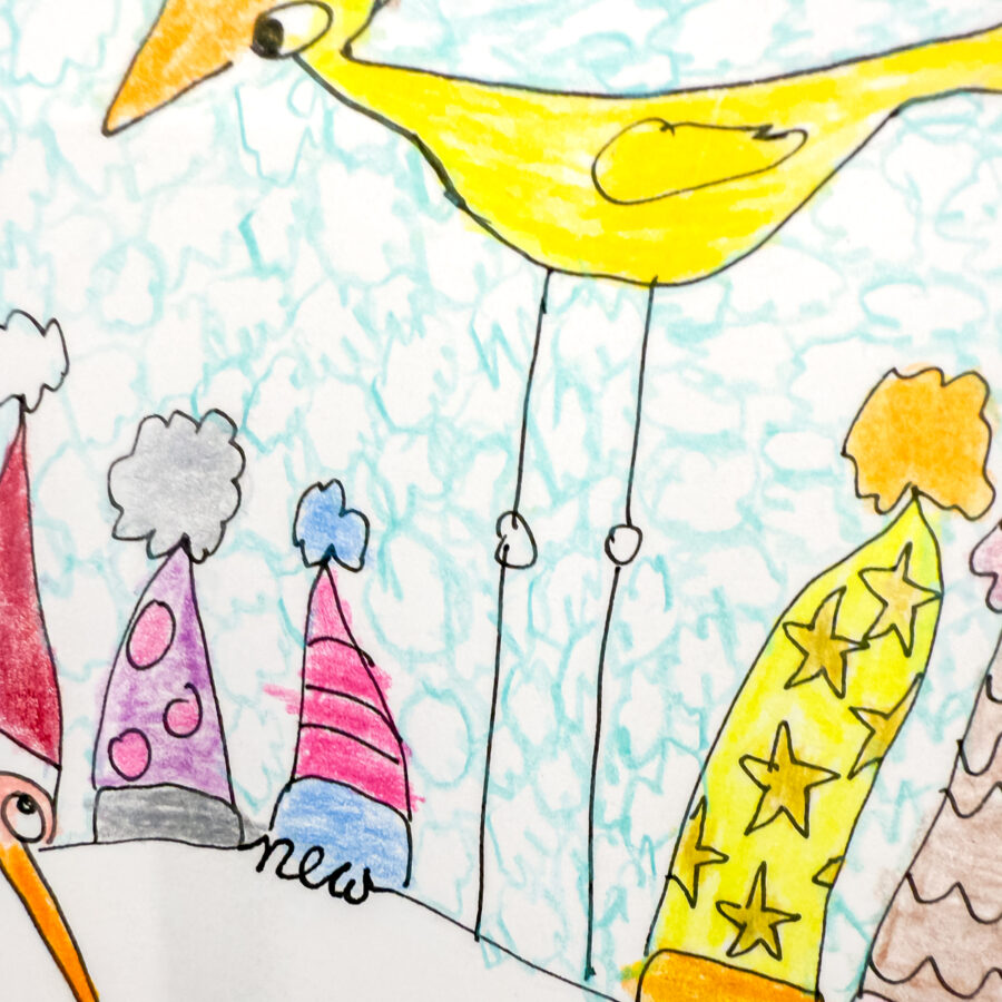 Biglietto di Auguri disegnato a mano - immagine 16