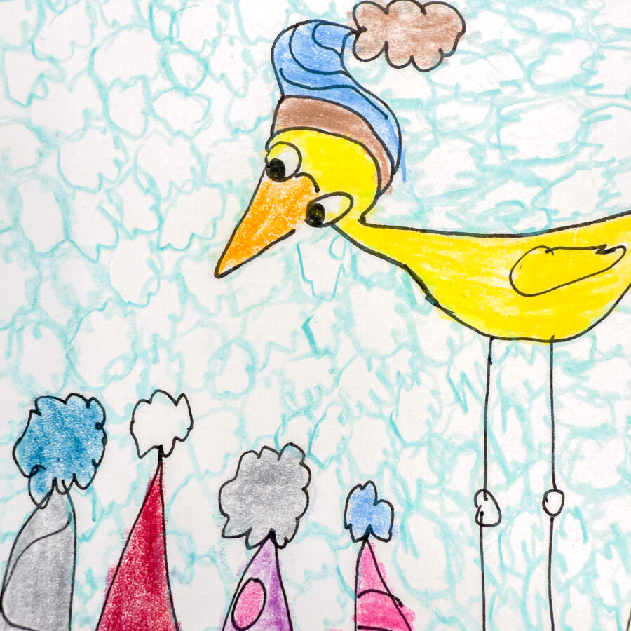 Biglietto di Auguri disegnato a mano - immagine 15
