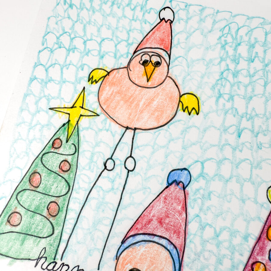 Biglietto di Auguri disegnato a mano - immagine 14