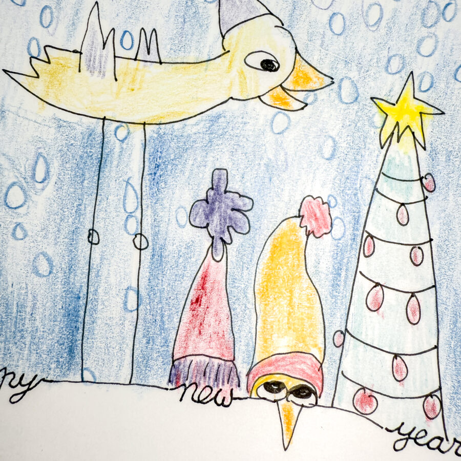 Biglietto di Auguri disegnato a mano - immagine 13