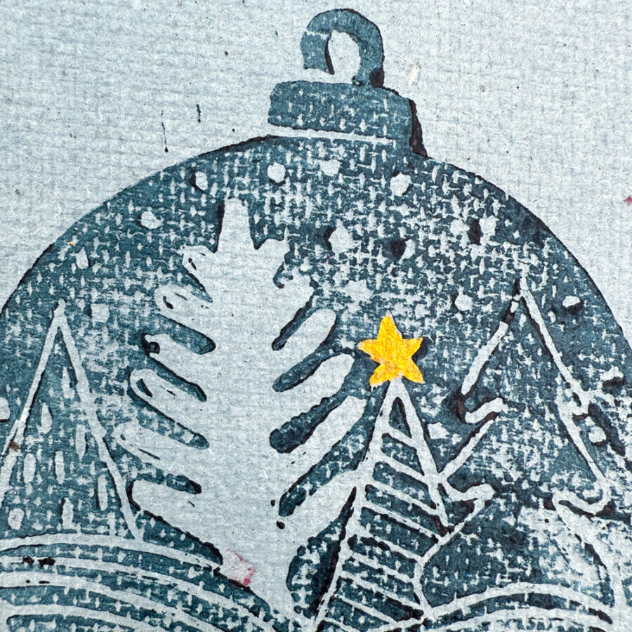 Biglietti di Natale in carta riciclata "Boccia di Natale" - immagine 16