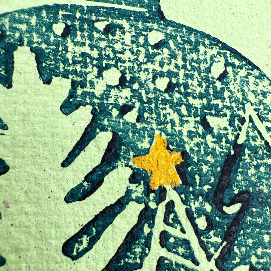 Biglietti di Natale in carta riciclata "Boccia di Natale" - immagine 12