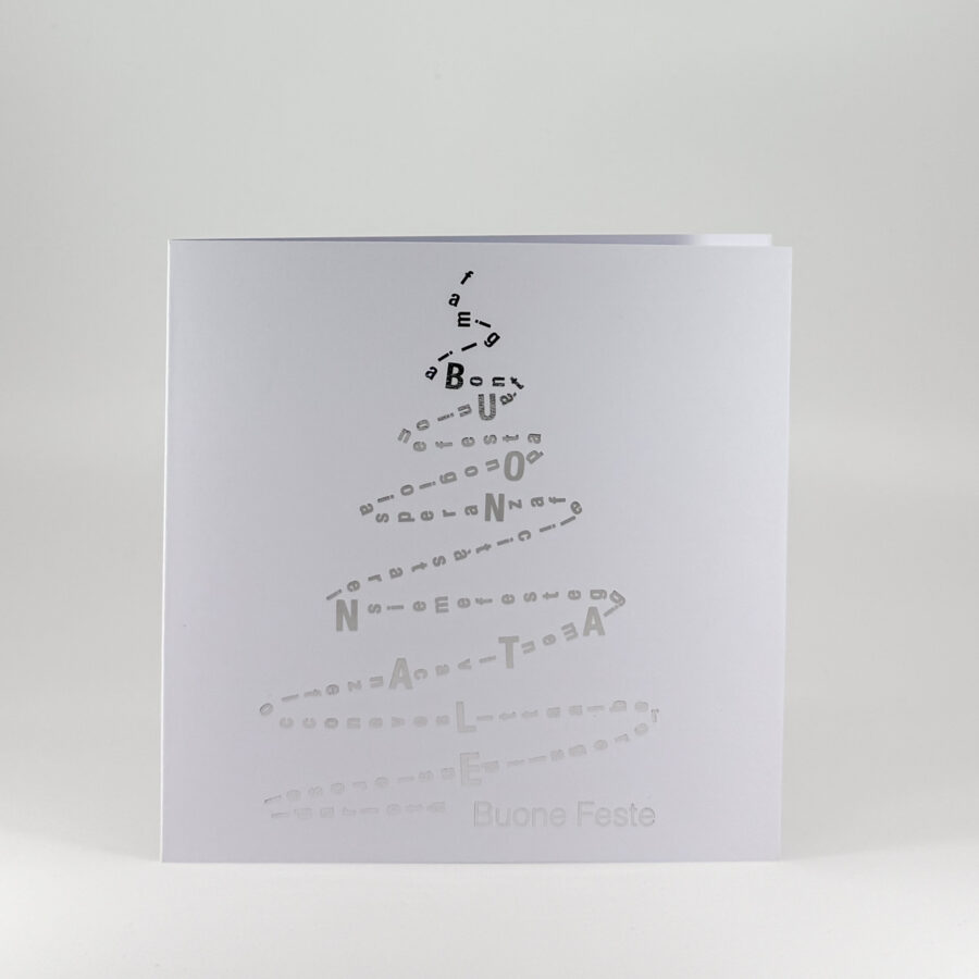 Auguri preziosi - "Albero tratteggiato" - immagine 2