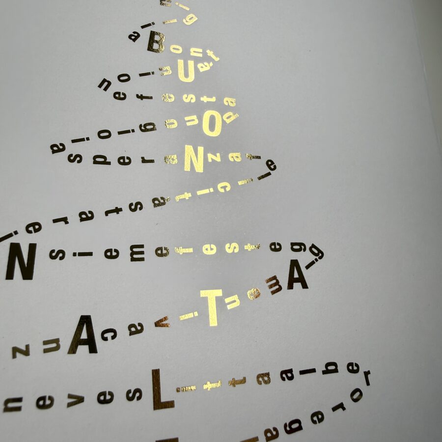 Auguri preziosi - "Albero tratteggiato" - immagine 3