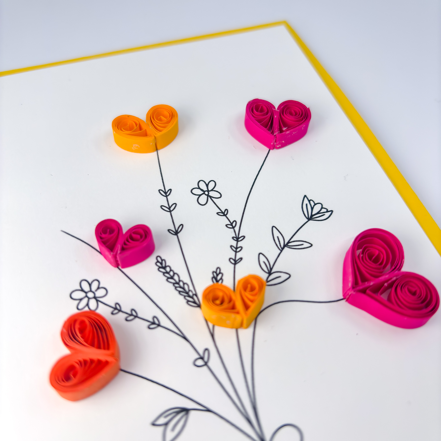 Cartolina "Mazzolin di cuori" - immagine 3