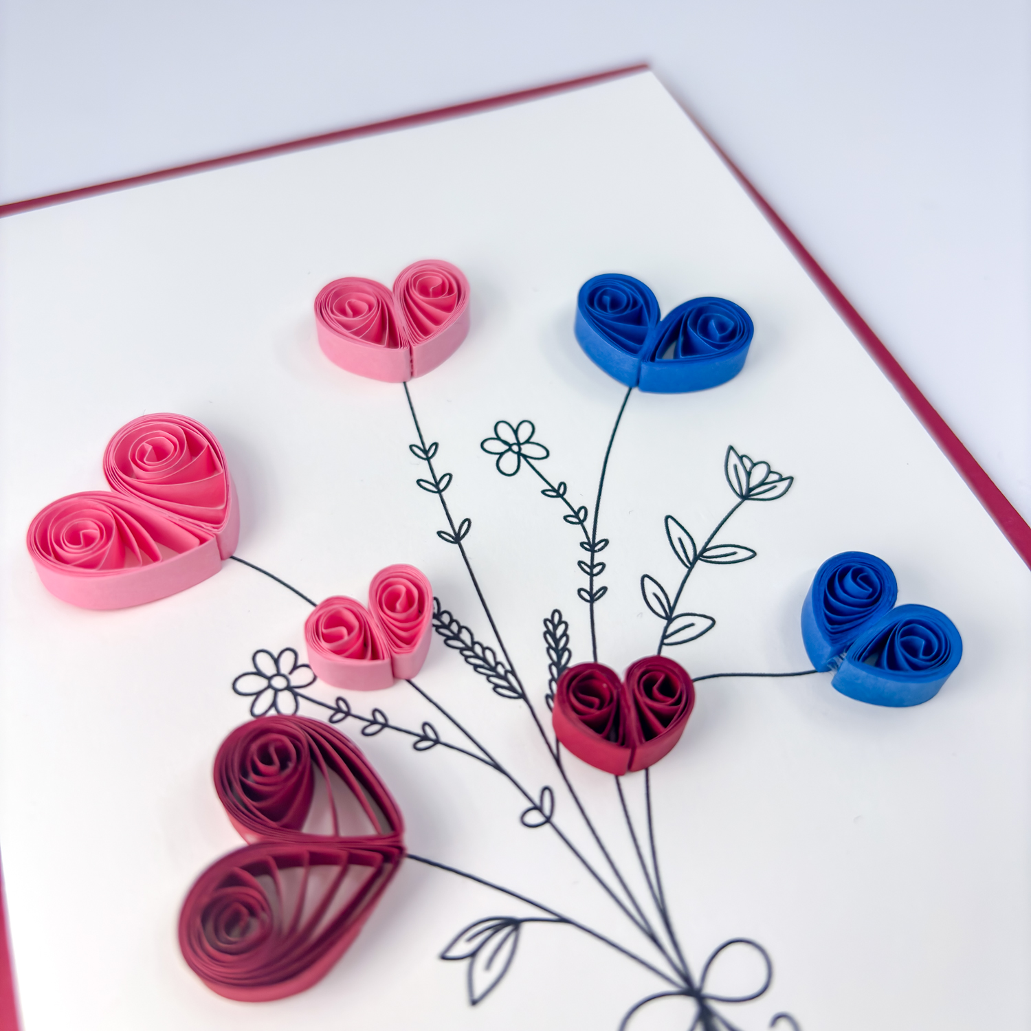 Cartolina "Mazzolin di cuori" - immagine 2