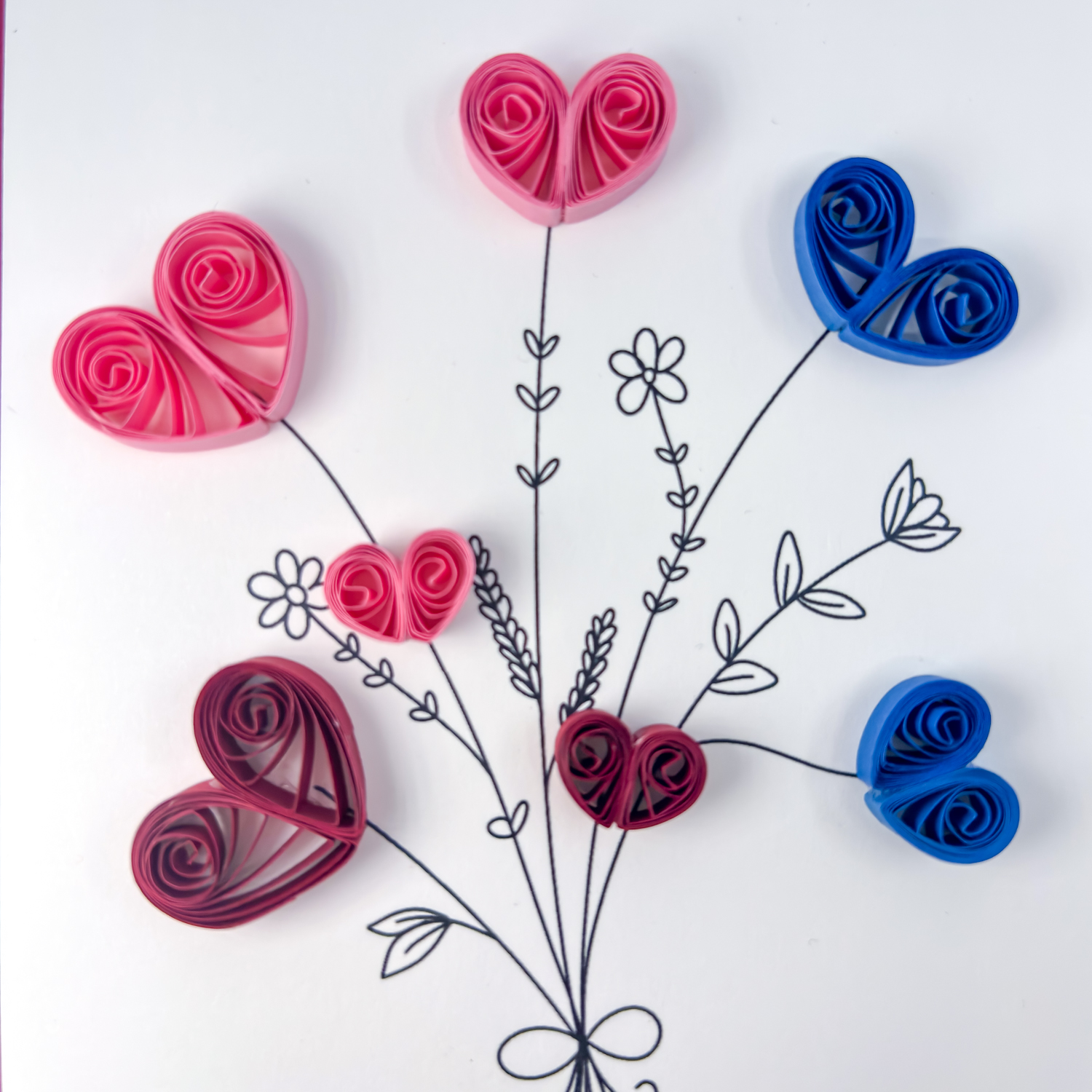 Cartolina "Mazzolin di cuori" - immagine 4