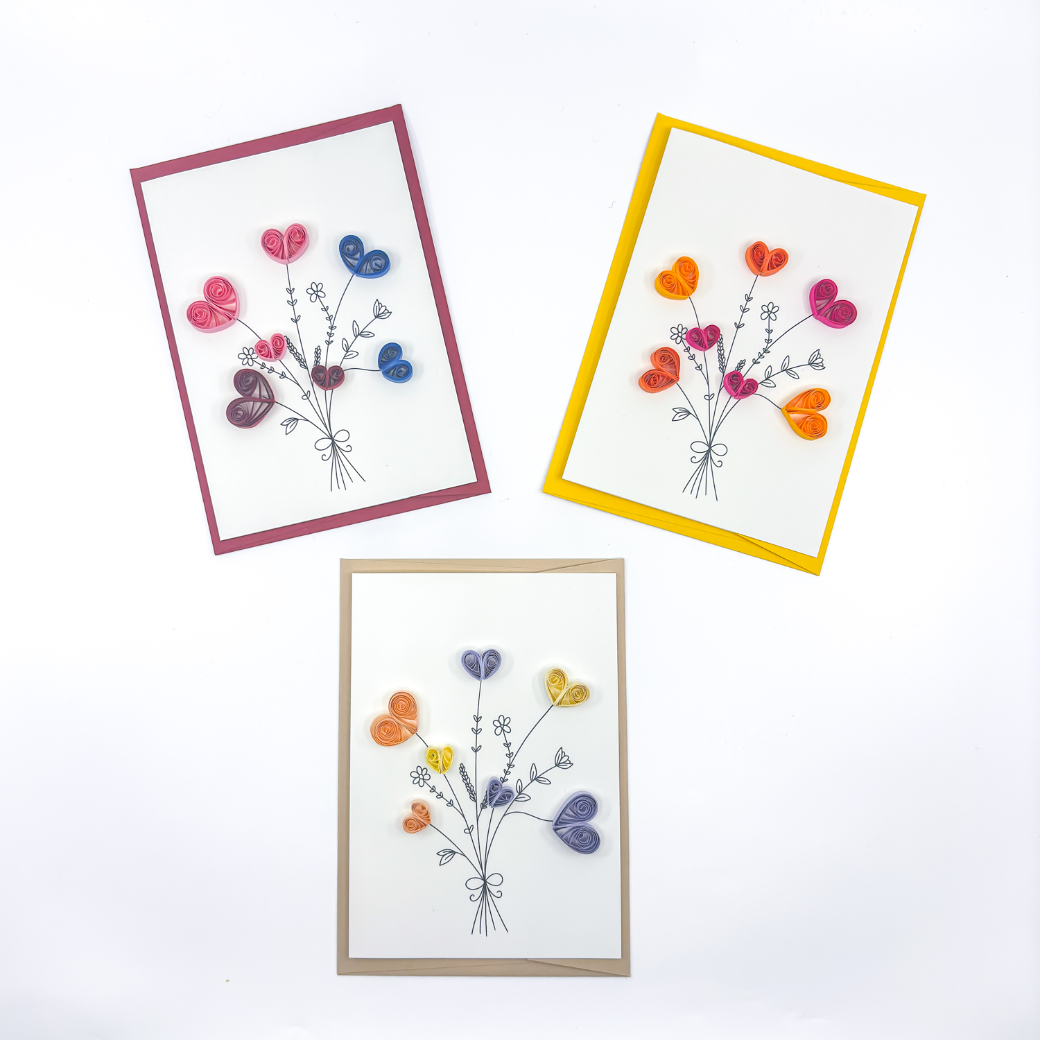 Cartolina "Mazzolin di cuori"