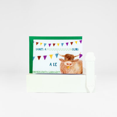 Biglietto d'auguri - "Amuuuuuuuuuhguri"