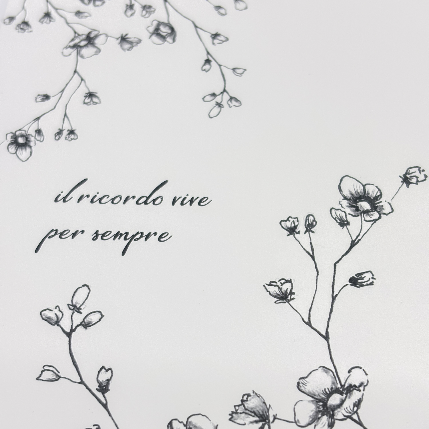 Biglietto di condoglianze - "Il ricordo vive per sempre" - immagine 2